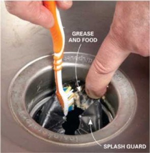 Clean the splash guard